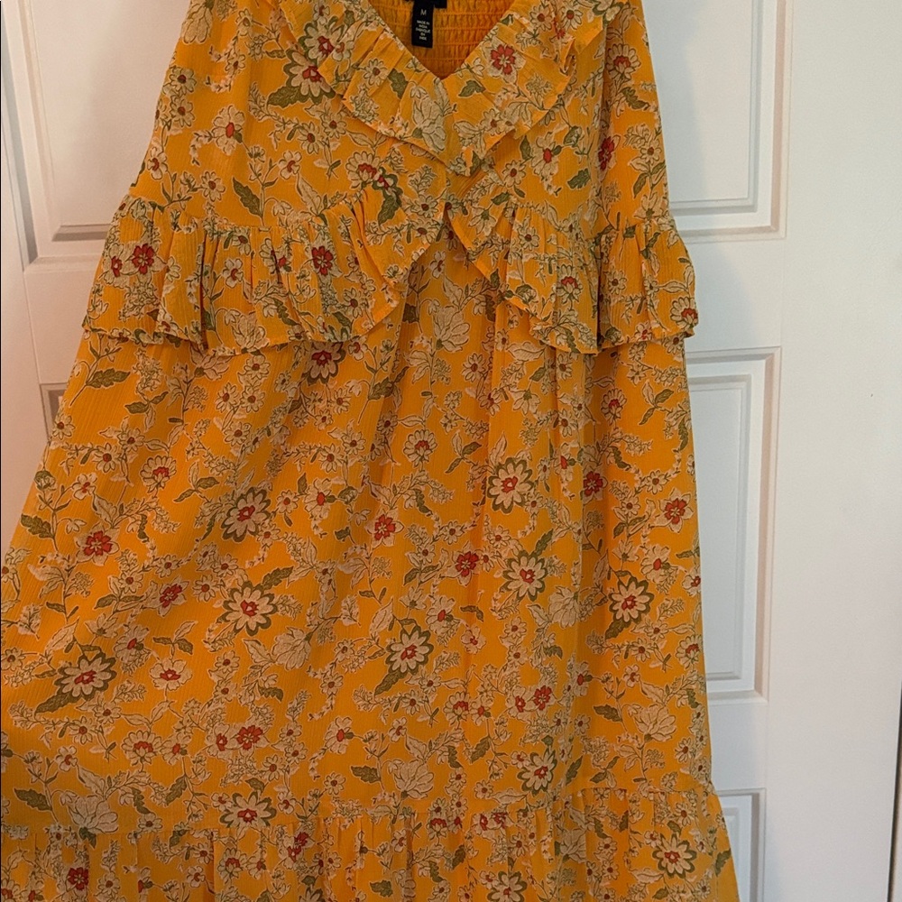 Jessica Simpson Floral Ruffle Sundress - Yellow - Picture 2 of 10